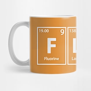 Flak (F-La-K) Periodic Elements Spelling Mug